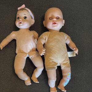 Melissa & Doug Baby Dolls - Pink and Tan Bundle if Two